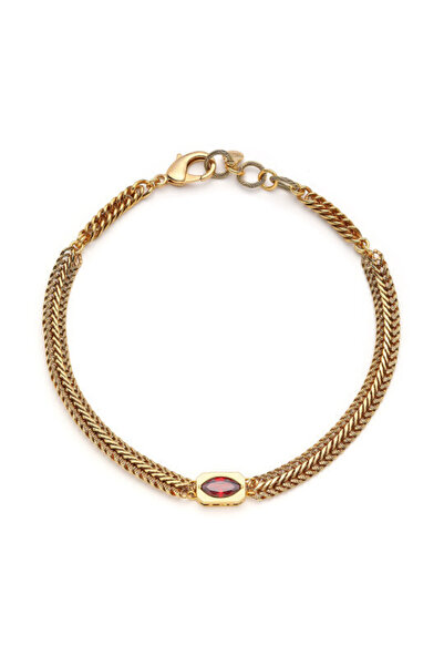 Mon Reve Elara Zirkon Göz Charm Altın Kapama Zincir Kolye