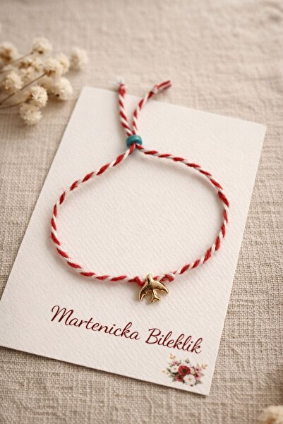 Mina Souvenir Marteniçka Bracelet with 5 Cards – Wishing Bracelet, Luck, Bles...