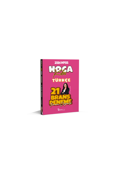 Hoca Kafası Yayınları 2026 KPSS Türkçe Tamamı Çözümlü 21 Branş Deneme