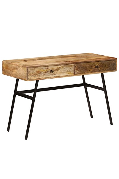 vidaxl Birou de scris cu sertare, 110x50x76 cm, lemn masiv de mango