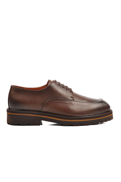 Aspor Brown Genuine Leather Men's Classic Shoes Premium