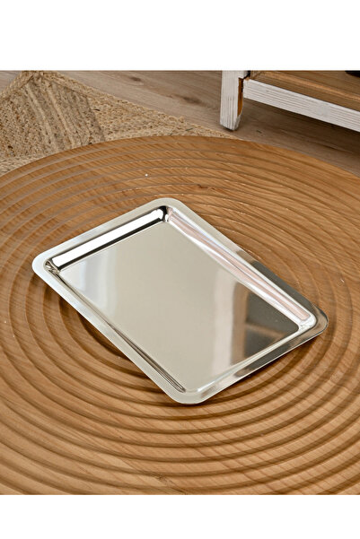 SQUALO Squalo Rectangular Steel Silver Serving Dish - Elegant for Hospitality