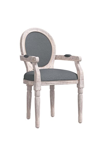 vidaxl Scaun de bucătărie, gri închis, 54x56x96,5 cm, material textil