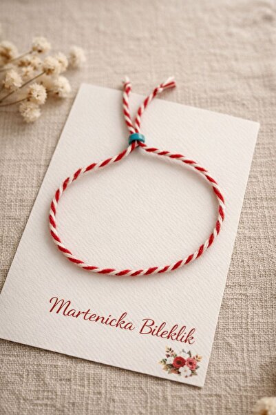 Mina Souvenir Marteniçka Bracelet with 5 Cards – Wishing Bracelet, Luck, Bles...