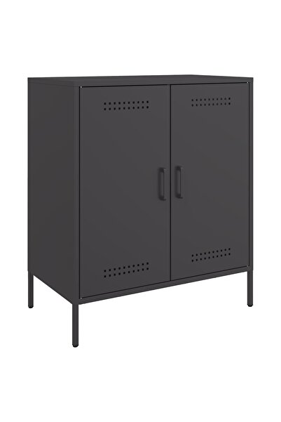 vidaxl Dulap, negru, 68x39x79 cm, oțel