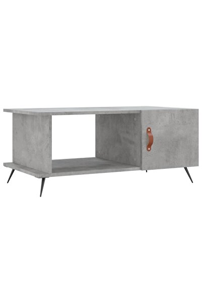 vidaxl Coffee table, concrete grey, 90x50x40 cm, processed wood