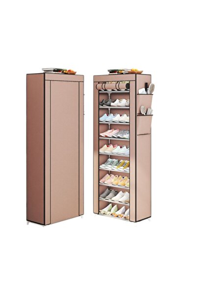 Issa Dulap Organizator 58x30x158cm pentru Pantofi, 9 Etaje cu Husă și Fermoar