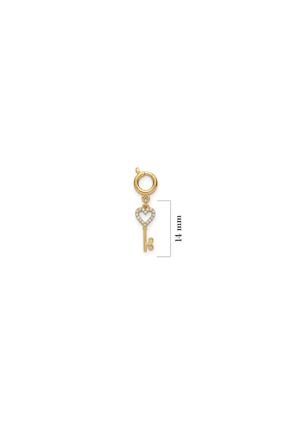 Silveranka 925 Ayar Gümüş Minimal Anahtar Kolye Ucu - Charm