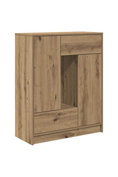 vidaxl Bufetă cu sertare și uși Stejar Artisan 73x31x90 cm