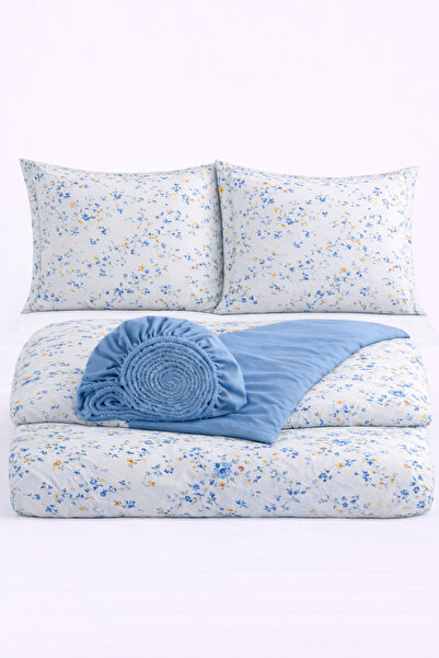 İQON Fitted Sheet Lı Duvet Cover Set Double Btnc Mvi̇ -246 Otlt2
