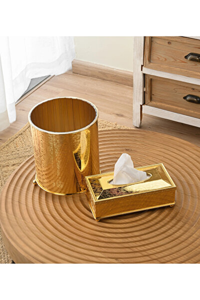 SQUALO طقم مناديل وسلة مهملات سكوالو – تصميم أنيق لمجالس الضيافة