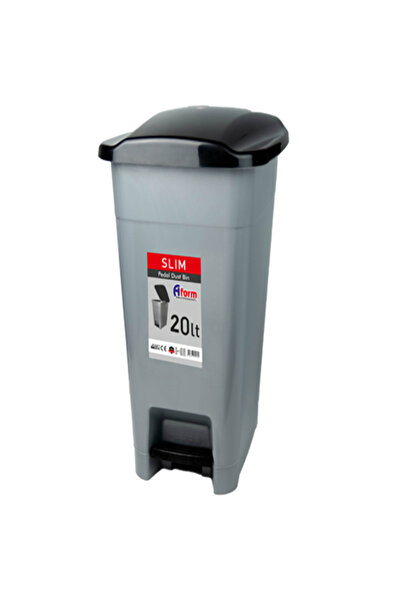 aform plastik Aform ÇÖP KOVASI SLİM PEDALLI 20lt GRİ