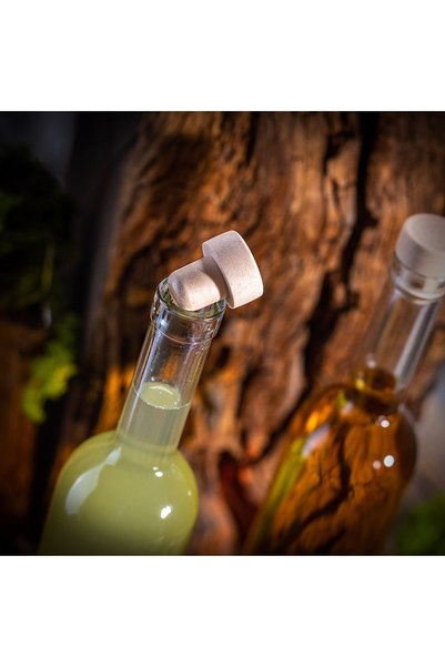 KADAX Sticlă Futura 500 ml 0.5L Sticle de vin din sticlă 50 buc + dop de plută
