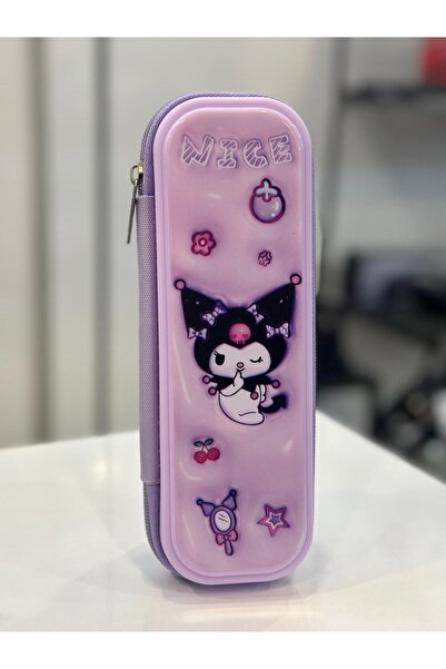 Liya's Gift Kuromi Sevimli Kedi Figür Lüx Fermuarlı Sevimli Kalemlik Kalem Kutu