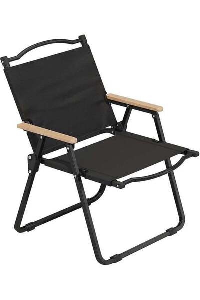 Generic Foldable Fishing Camping Chair Portable Wooden Beach Chair Outdoor Pi...