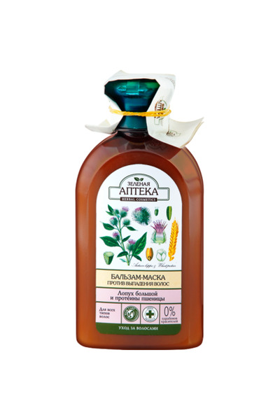 ZELENAYA APTEKA Balsam-mască anti-cădere a părului cu extract de brusture și ...