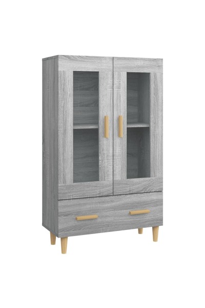 vidaxl Dulap înalt, gri sonoma, 70x31x115 cm, lemn compozit