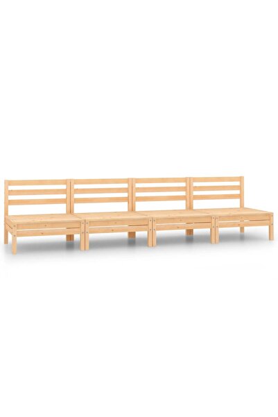 vidaxl Set mobilier de grădină, 4 piese, lemn masiv de pin