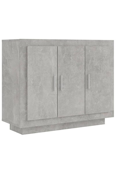 vidaxl Dulap, gri beton, 92x35x75 cm, lemn compozit