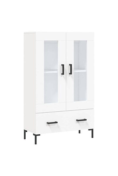 vidaxl Dulap înalt, alb, 69,5x31x115 cm, lemn prelucrat