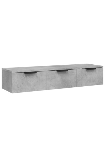 vidaxl Dulap de perete, gri beton, 102x30x20 cm, lemn compozit