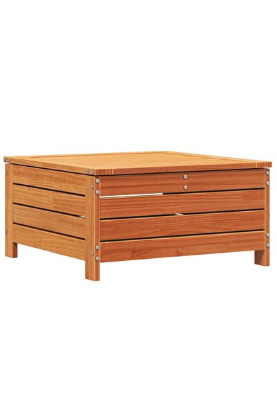 vidaxl Taburet de grădină, maro ceruit, 62x63,5x32 cm, lemn masiv pin