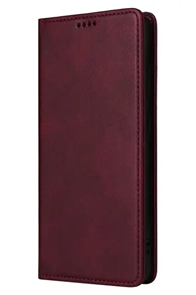 VERTEK Husa Eleganta Flip Leather pentru Honor 200 Lite, Magnetic Wallet, Bordo