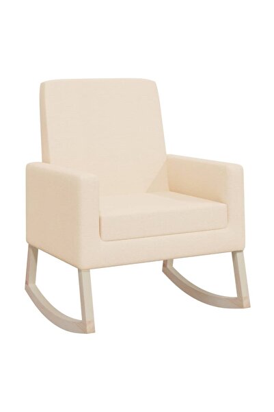 vidaxl Scaun balansoar, crem, material textil