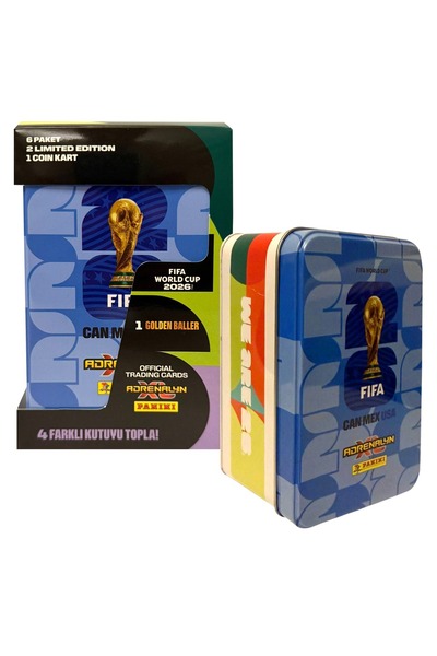 Panini Fifa World Cup 2026 Metal Box Tin Box Blue