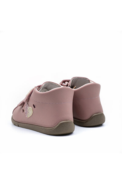 titanitos Pantofi copii din piele naturala roz B500 Ana Maria – talpa flexibila, închidere velcro