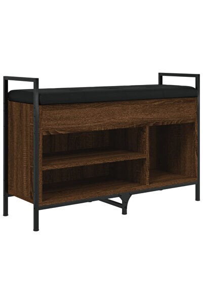 vidaxl Bancă de pantofi, stejar maro, 85,5x32x57,5 cm, lemn prelucrat