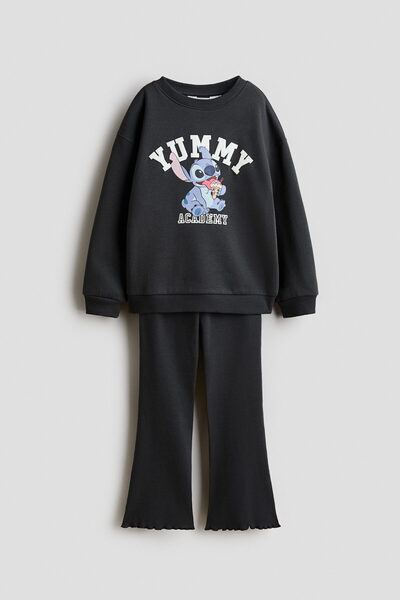 H&M 2 Parçalı Baskı Motifli Set