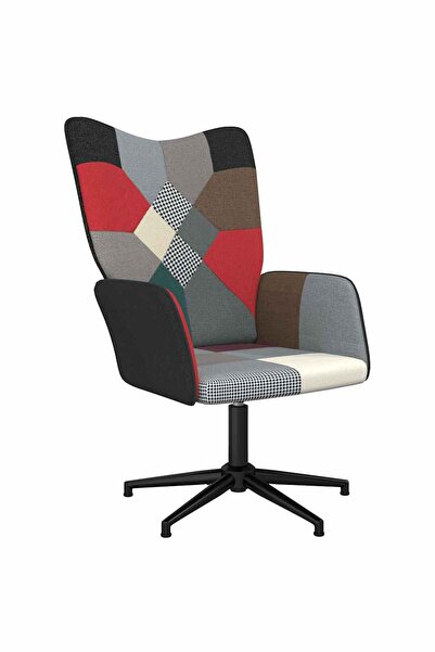 vidaxl Scaun de relaxare, material textil, petice