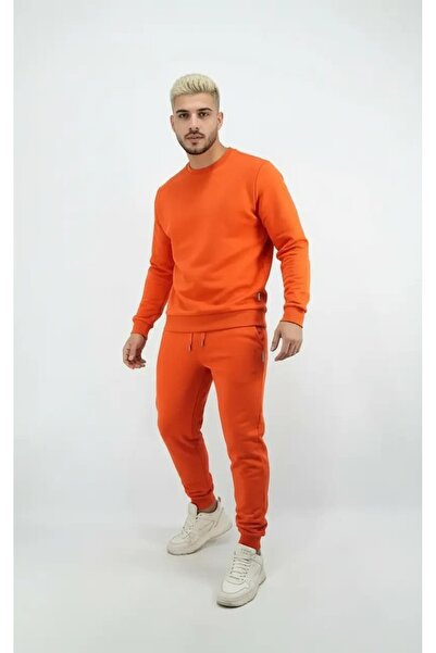Hersley New Season 3 İplik R Ribbed Men's Tracksuit