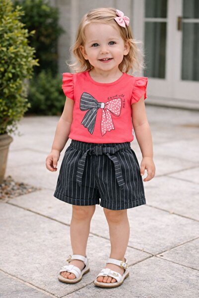 Sincap Baby Girl's Shorts Set