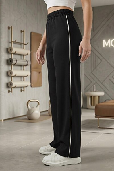 meyou bags Women's High Waist Piped Stretch Fabric Knitted Elastic Waist With...