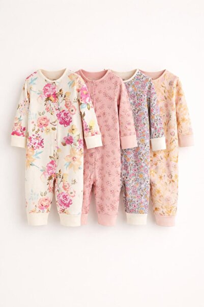 Next Baby قطن مجموعة أورانج لو تورونج من مطبوع قطع بدون أقدام