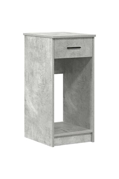 vidaxl Suport turn computer cu sertar gri beton 35x45x77 cm