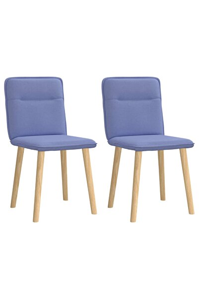 vidaxl Scaune de sufragerie 2 buc țesătură Jeans Blue