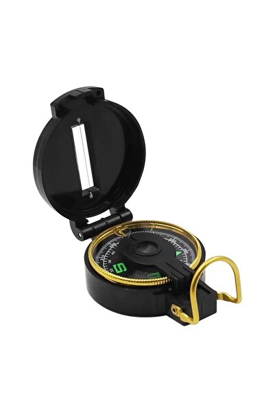 OEM Nou 05583 - Busolă de buzunar cu clemă și lupă, Plastic, Negru, 45 mm