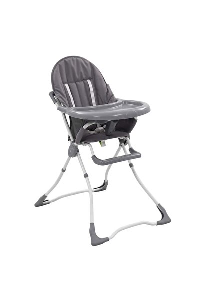 vidaxl Children's high chair, gray and white
