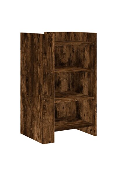 vidaxl Wardrobe, smoky oak, 45x35x75 cm, engineered wood