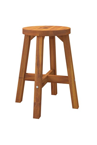 vidaxl Stool, brown, 38x38x45 cm, solid acacia wood