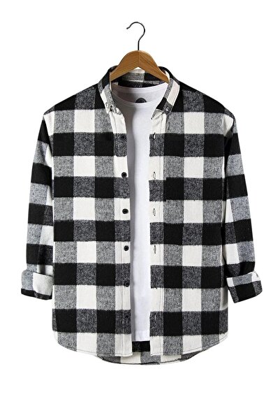 YNGMENCLASS Large Size Oversize Plaid Lumberjack Shirt