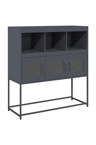 vidaxl Dulap, antracit, 100,5x39x107 cm, oțel laminat la rece