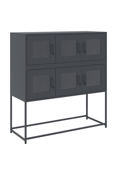 vidaxl Dulap, antracit, 100,5x39x107 cm, oțel laminat la rece
