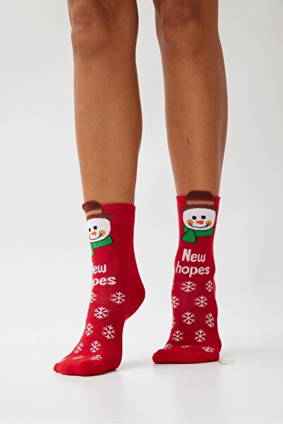 Katia&Bony New Year's Sock Red