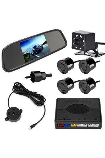 motoLEDy Cameră de mers înapoi, senzori de parcare, ecran oglindă de 12 V - kit