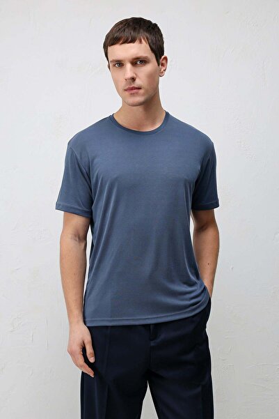 Antioch Ανδρικό T-Shirt με υφή Indigo Premium