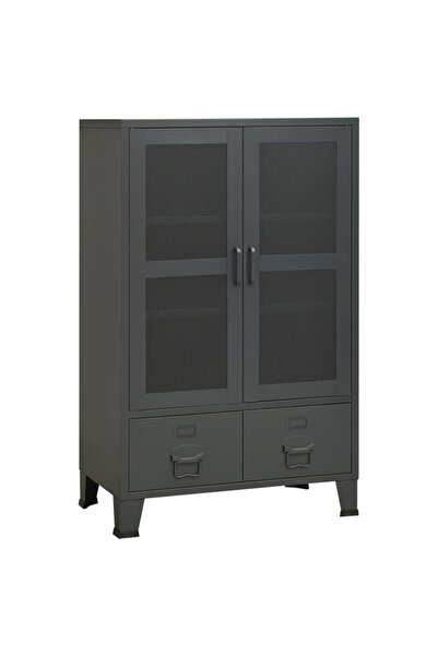 vidaxl Dulap industrial de depozitare, antracit, 70x40x115 cm, metal